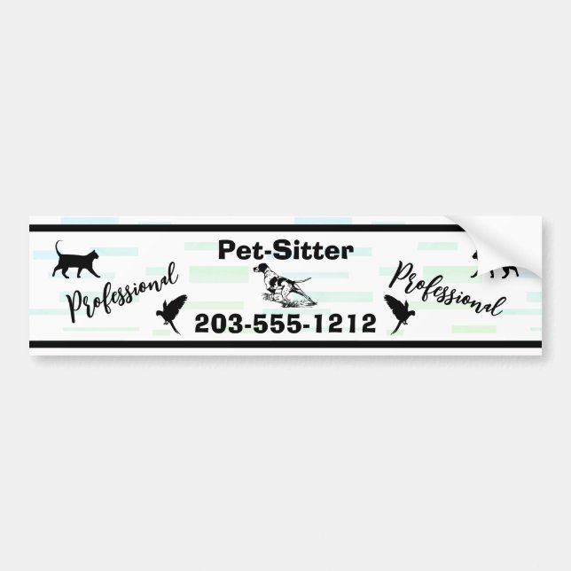Pet-Sitter Bumper Sticker -  HAMbyWG (Front)