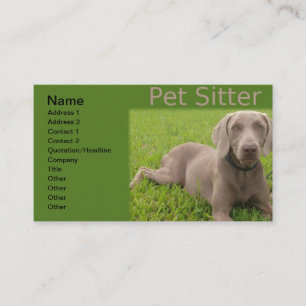 Pet Sitter Business Card