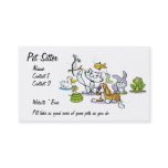 Pet Sitter Business Card Pet Sitter Business Card