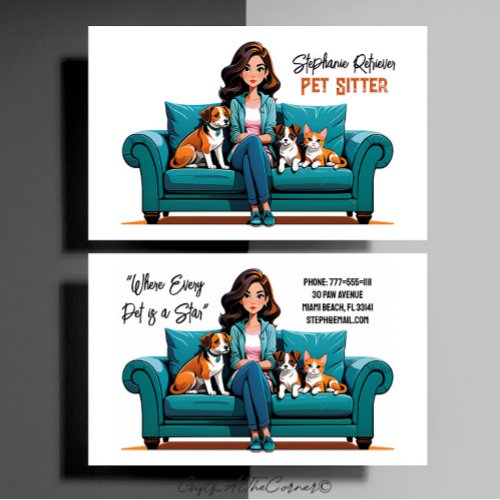 Pet Sitter  Business Card