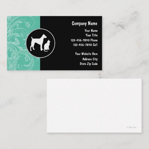 Pet Sitter Business Cards