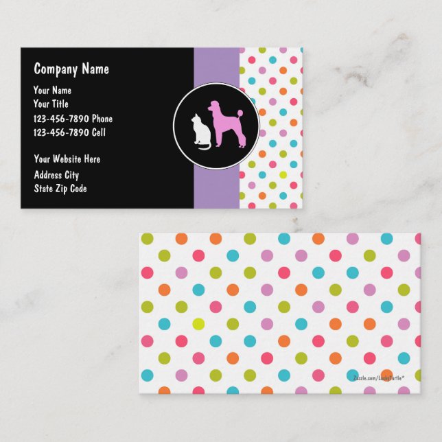 Pet Sitter Business Cards (Front/Back)
