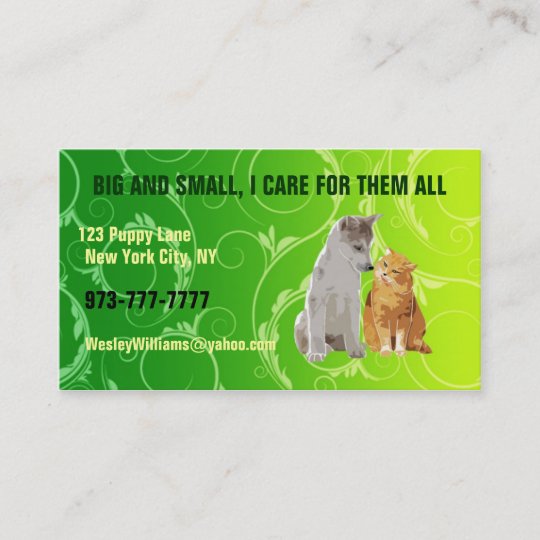 Pet sitter business cards | Zazzle.com