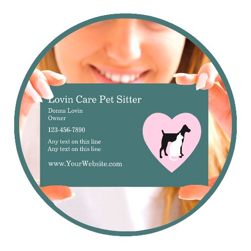 Customizable Pet Sitter Business Cards