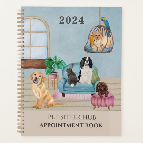 Pet Sitter Business Office Appointment Diary  Planner