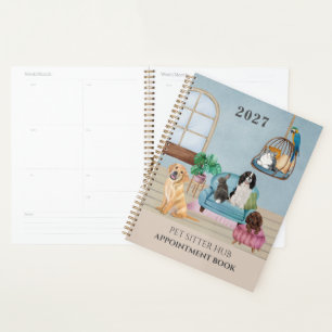 Pet Sitter Business Office Appointment Diary Planner