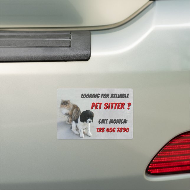 Pet Sitter Car Magnet (In Situ)