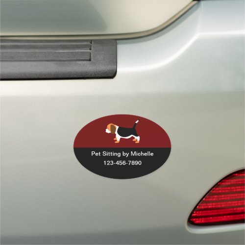 Pet Sitter Custom Car Magnets