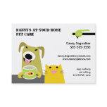 Pet Sitter- Dog Cat Bird & Fish-white background Business Card Pet Sitter- Dog Cat Bird & Fish-white background Business Card