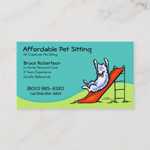 Pet Sitter Dog Day Care Business Business Card