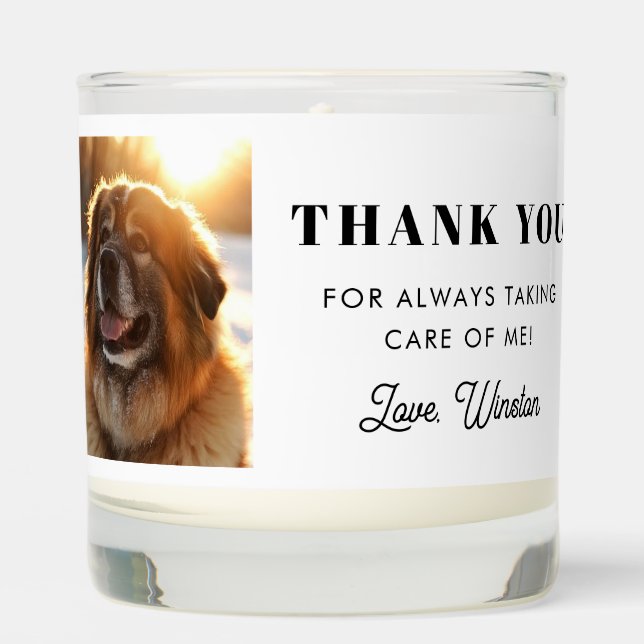 Pet Sitter Dog Groomer Dog Daycare Custom Gift Scented Candle (Front)