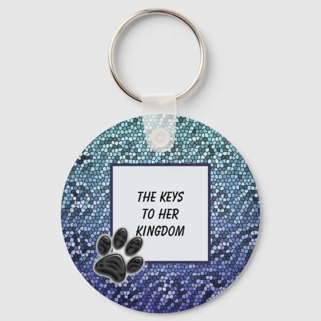 Pet Sitter Dog Walker House Key Access Thank You Keychain (Front)