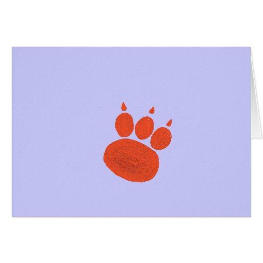 Pet Sitter & Dog Walker Paw Print Cards (Front Horizontal)