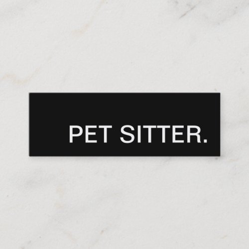 pet sitter loyalty punch card