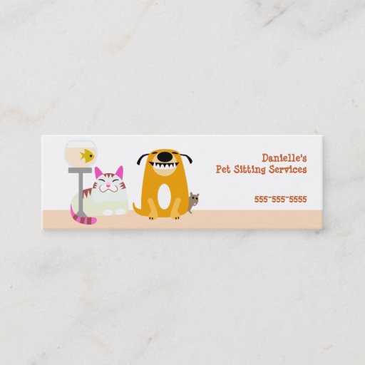 Customizable Pet Sitter Business Card Templates