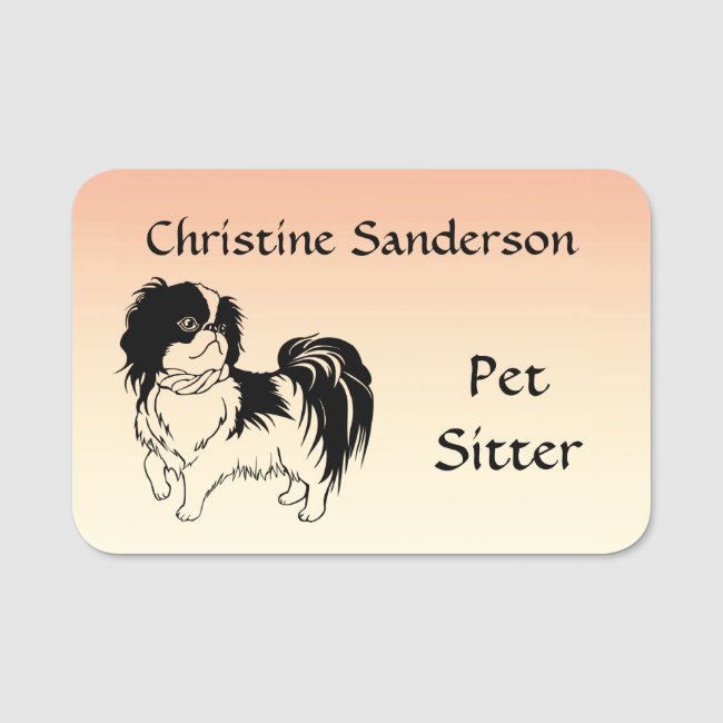 Pet Sitter Name Tag