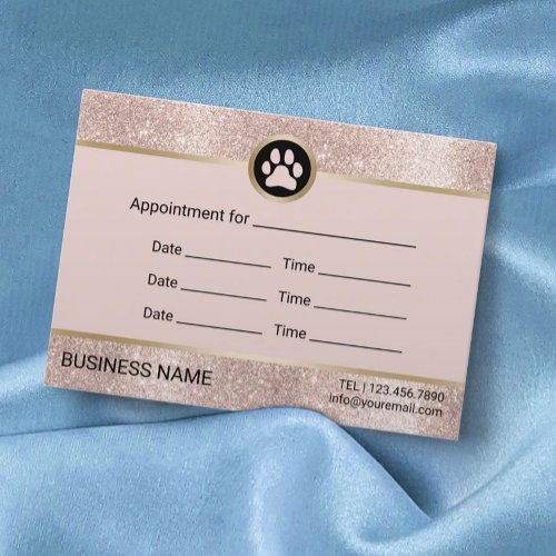 Pet Sitter Pet Sitting Blush Rose Gold Appointment