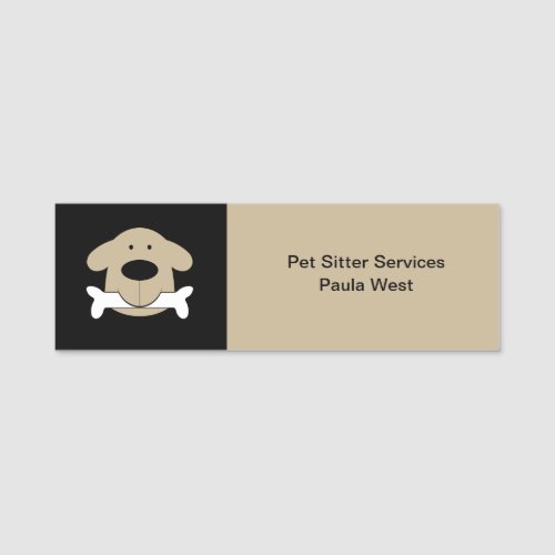 Pet Sitter Service Staff Name Tags