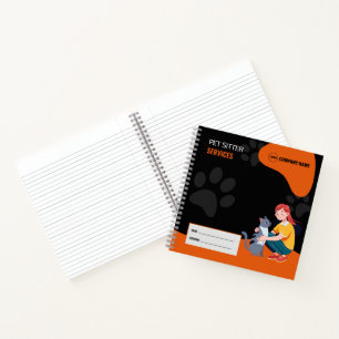 Pet Sitter Services Spiral Notebook
