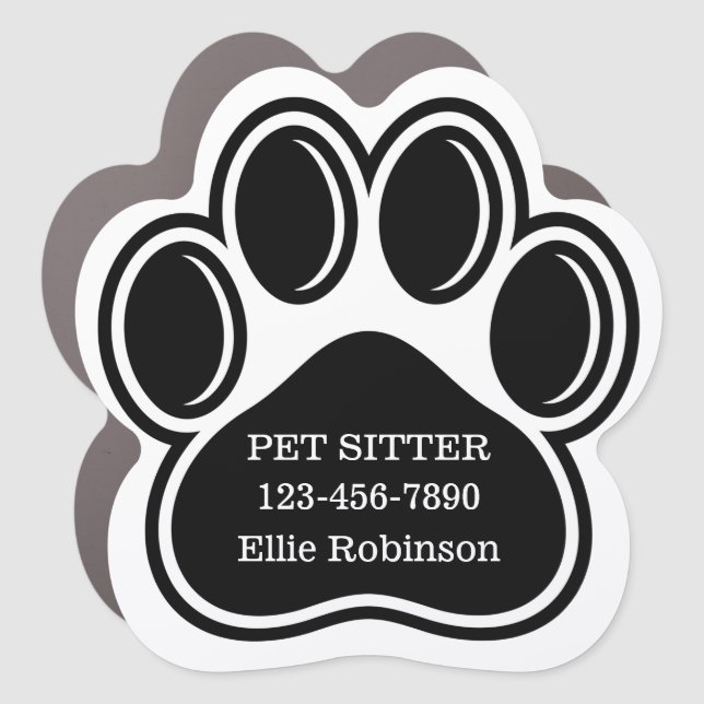 Pet Sitter Simple Promotional Magnets (Front)