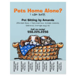 Pet Sitter Sitting Personalized Tear Sheet Pet Sitter Sitting Personalized Tear Sheet