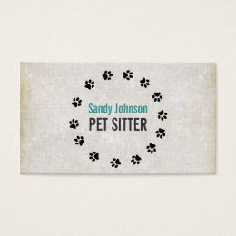 pet sitting business cards