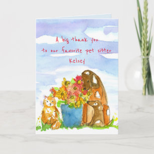 Pet Sitter Thank You Cards & Templates | Zazzle