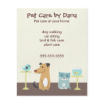 Pet Sitter's Advertising Flyer Pet Sitter's Advertising Flyer