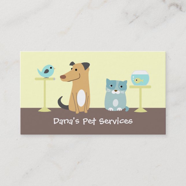 Pet Sitter's Business Card (Front)