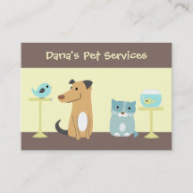 Pet Sitter's Business Card