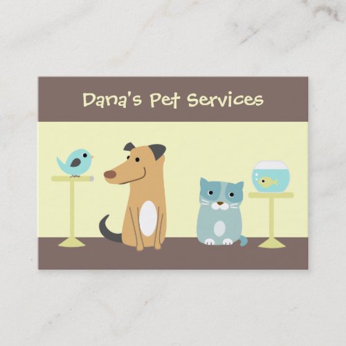 Pet Sitters Business Card