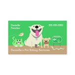 Pet Sitters Business Card-green Business Card Pet Sitters Business Card-green Business Card