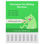 Pet Sitter's Cat Flyer-green Flyer Pet Sitter's Cat Flyer-green Flyer