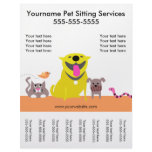 Pet Sitter's Flyer with tags-dog, cat, bird, snake Pet Sitter's Flyer with tags-dog, cat, bird, snake