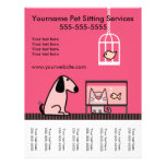 Pet Sitter&#39;s Flyer With Tags-red at Zazzle