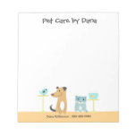 Pet Sitter&#39;s Notepad at Zazzle