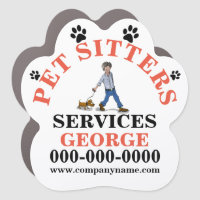Pet sitters professional animal care DIY orange