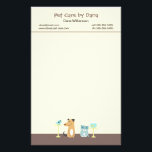 Pet Sitter's Stationery<br><div class="desc">Stationary for any pet care professional features a dog, cat, bird, and fish.</div>