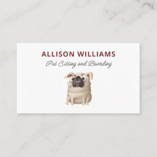 Pet Sitting and Boarding Business Card