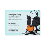 Pet Sitting Border Collie Friendly Bright Business Card Pet Sitting Border Collie Friendly Bright Business Card