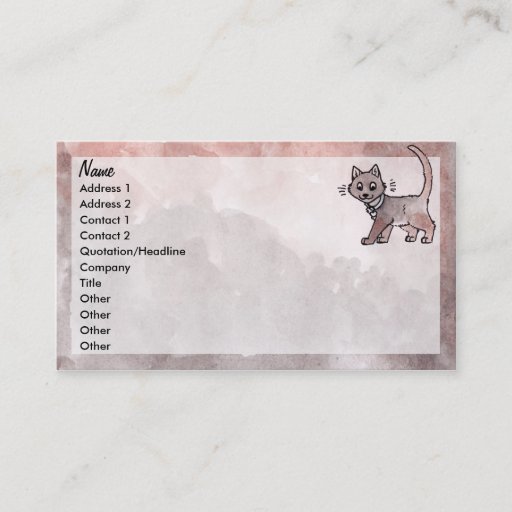 Customizable Pet Sitting Business Card