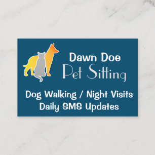 Pet Sitting Business Card