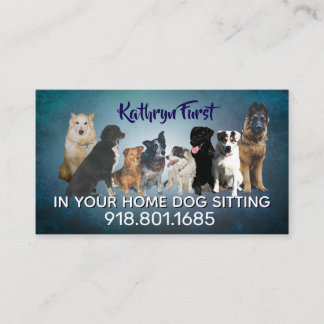 pet sitting business cards