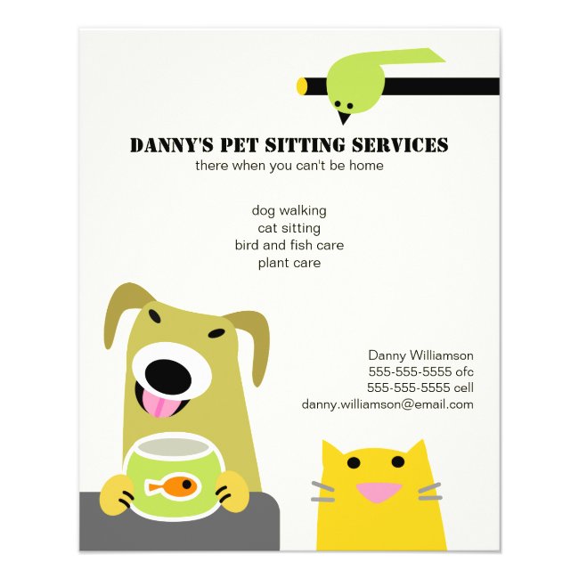 Pet Sitting Business Flyer