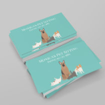 Pet Sitting Dog Cat Training Grooming Daycare Business Card