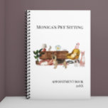 Pet Sitting Dog Cat Training Watercolor Pets Planner<br><div class="desc">This design may be personalized in the area provided by changing the photo and/or text. Or it can be customized by clicking Personalize this Template and then choosing the click to customize further option and delete or change the color of the background, add text, change the text color or style,...</div>