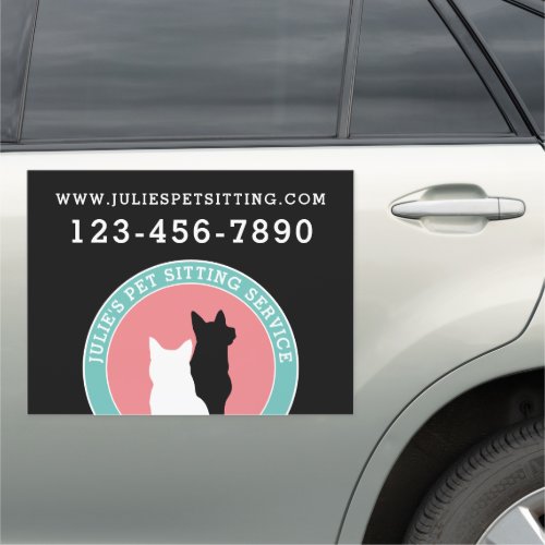 Pet Sitting Dog Walker Animal Caretaker Car Magnet