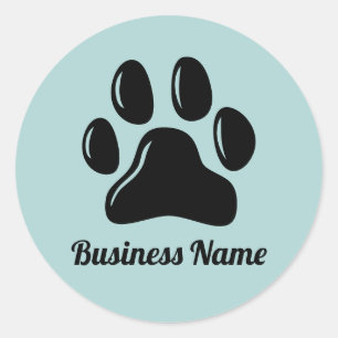 Pet Sitting Dog Walker Pet Sitter Cute Paw Classic Round Sticker