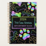 Pet Sitting, Dog Walking, Grooming Appointment  Planner<br><div class="desc">A super cute,  pet business appointment book planner for pet sitters,  pet care,  pet adoption,  pet hotels,  dog walkers,  dog groomers,  dog trainers,  doggy daycare and veterinarians. Ombre,  foil rainbow holographic dog bone,  paw print design. Customize the date and business name / details by editing the text template.</div>