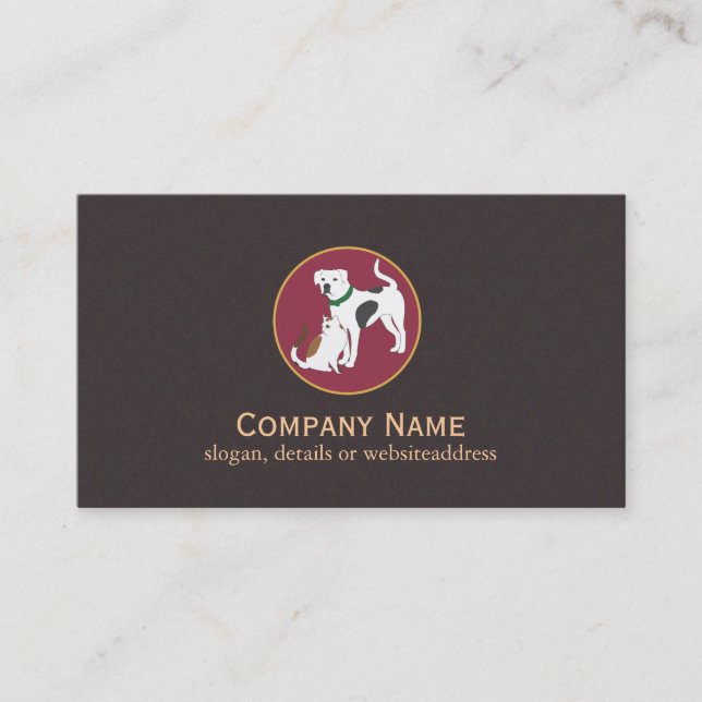Pet Sitting Service Business Card (Front)